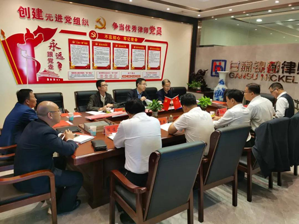 9月25日，省司法厅党委委员、副厅长、省律师行业党委书记韩世峰，省司法厅律师工作处处长李智一行到金昌市督导检查律师行业专项整治活动，金昌市司法局党组书记、局长杜仲川，市司法局二级调研员、市律师行业党委