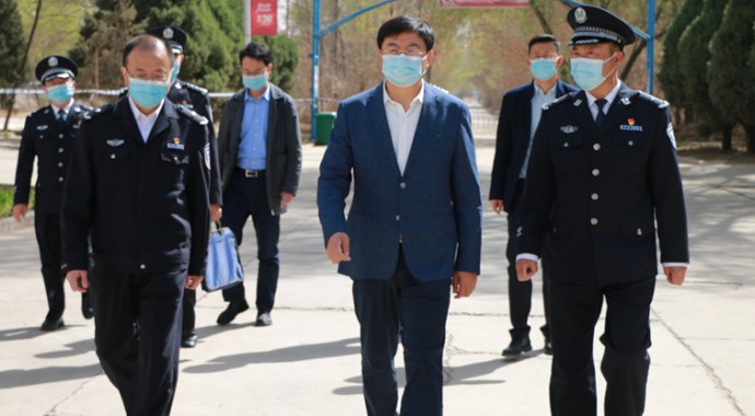 本网讯??4月8日，甘肃省司法厅党委书记、厅长谢又生到省第一强制隔离戒毒所调研指导疫情防控、安全生产等工作。强调要认真学习贯彻习近平总书记重要指示精神，从严从紧抓好疫情防控和安全生产等工作，努力为党的
